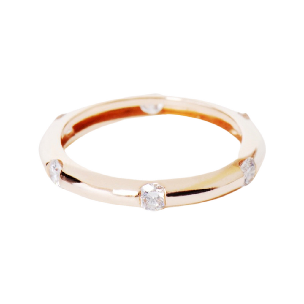 Bezel-set Diamond Ring